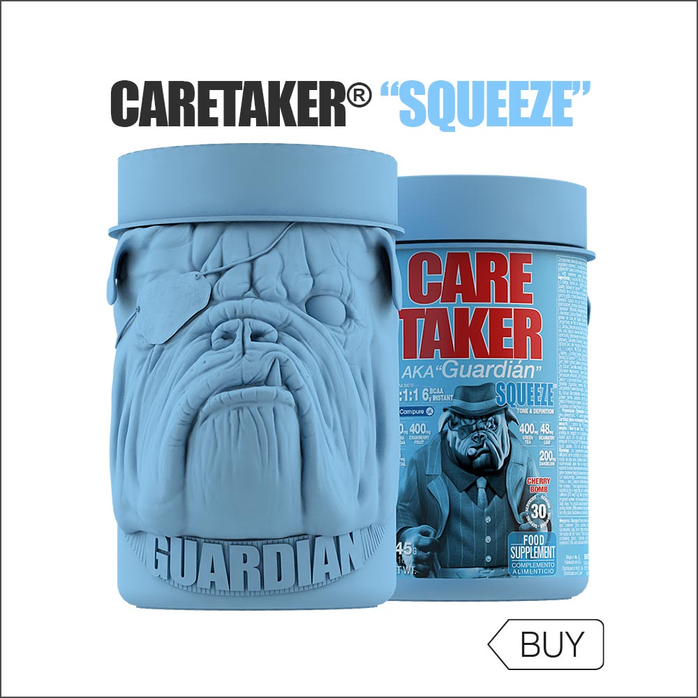 Discover the power of BCAA + DIURETIC "Squeeze Caretaker" from Zomad Labs, a leader in sports supplementation. This innovative product combines the benefits of BCAA and diuretics for optimal performance. Its 3D bulldog-shaped packaging stands out in the market, with a refreshing lemon flavor. Achieve exceptional results with Zomad Labs.
